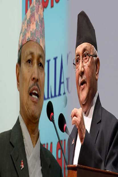 ओली बोल्दै गर्दा बैठकबाट बाहिरिए भीम रावल 